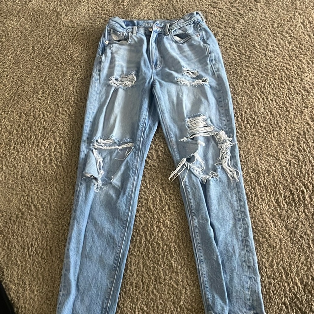 Light Blue Ripped Jeans